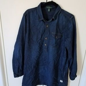 Ralph Lauren Denim long top with pocket